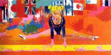 Impresionista gimnasta olímpica Pinturas al óleo